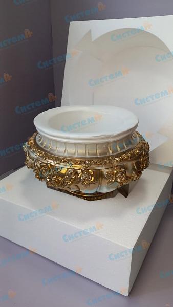 Упаковка из пенопласта для защитной транспортировки вазы Упаковка из пенопласта для защитной транспортировки вазы